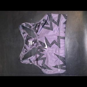 Nike Dri-Fit Sport Bra size medium grey black